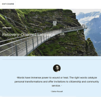 Screenshot showing bridge walkway on a cliff side. 